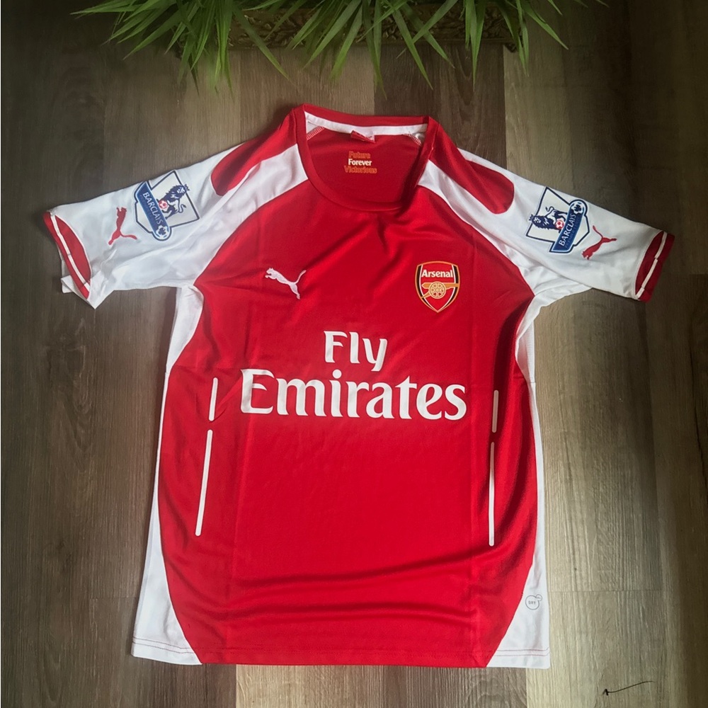 Arsenal 2014/15 Home Retro Soccer Jersey Puma Vintage Football Shirt Men Sz M